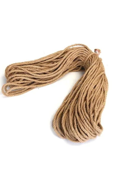 5 Mm 50 Metre Jüt Halat Kendir Urgan Halat Ip Dekoratif Halat - - 6
