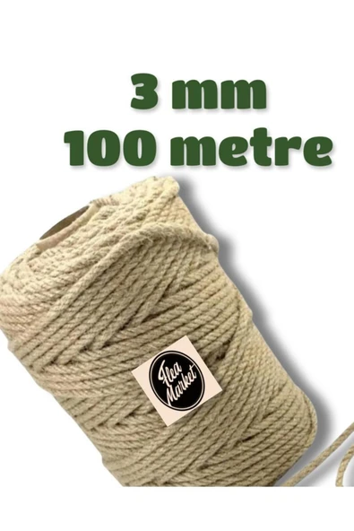 3 mm 100 metre Jut Halat