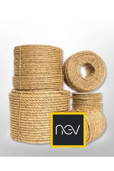 Hasır Ip 4 Mm 10 Metre Jüt Halat Kendir Doğal Ip