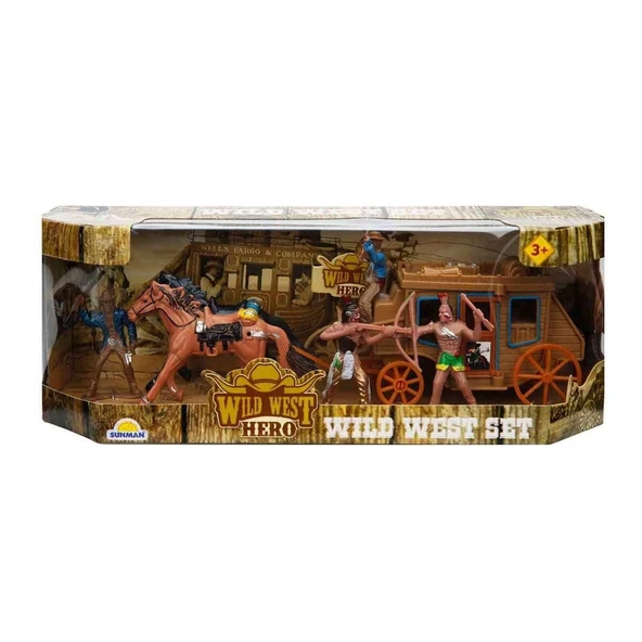 77116 Sunman, At Arabalı Kovboy Oyun Seti - 4