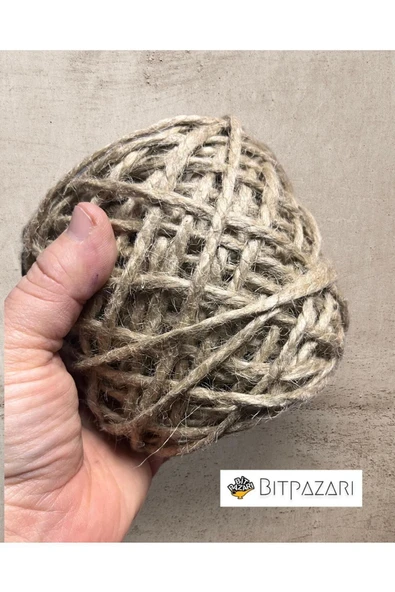 Kalın Jüt 2,5mm , Paketleme Ipi Dekor - Kına & Düğün & Nikah ( Ort 175 gr , 38-40 Metre )