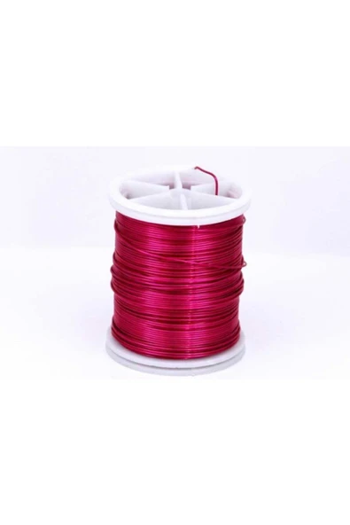 Bakır Çiçek Teli, Pembe Renk Kalınlık : 0.80 mm - 2