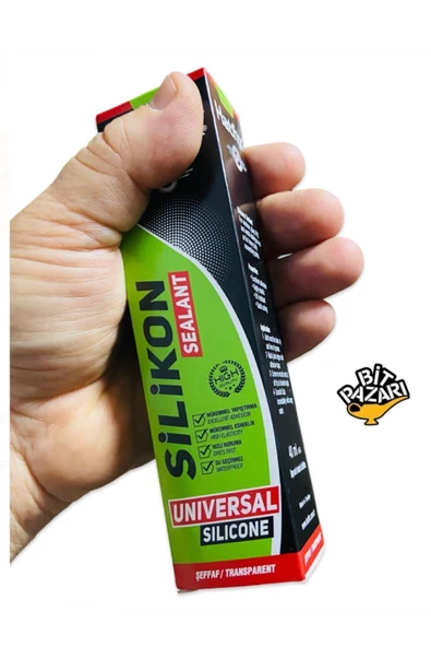 40ml Soğuk Şeffaf Silikon Mastik Yapıştırıcı, 1 Adet