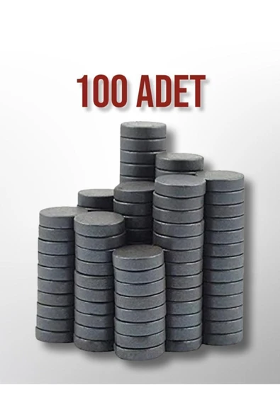 100 Adet Mini Yuvarlak Magnet Mıknatısı - 1.5 Cm Çapında Mıknatıs -