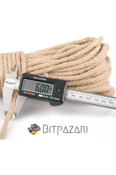 6 Mm 10 Metre Jüt Halat Ip - Hasır Ip - Kendir Ip