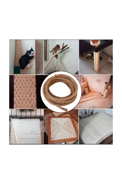 Kedi Tırmalama Ipi 6 Mm 10 Metre - Resim 2