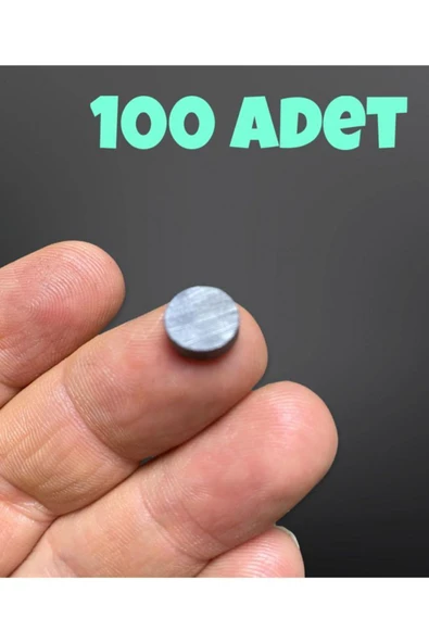 100 adet Magnet & Maket & Hobi işleri Için Mıknatıs - ( 10mm X 2mm - 1cm çap 2mm kalınlık )