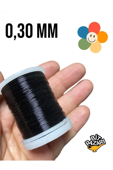 Bakır Çiçek teli 0,30 mm - Takı teli - Hobi Teli - 1 Makara - ( Ort 50 Metre )