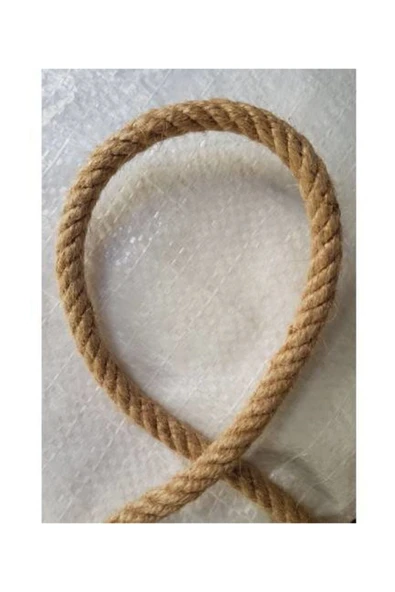 Jüt Halat Ip Dekoratif Hasır Ip Kendir 8 mm 10 m