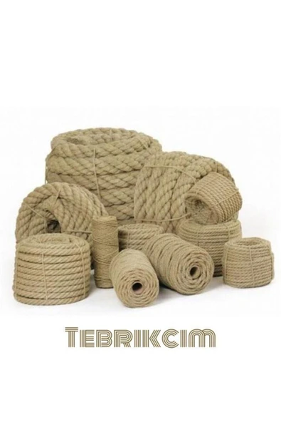 3 Mm 300 Metre Jüt Halat Ip - Hasır Ip - Kendir Ip - - 3