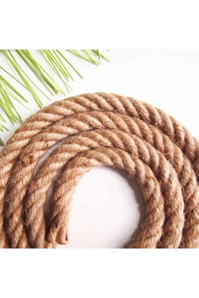 8mm 5 Metre Halat Ip - Kendir Ip - Jut Ip