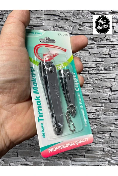 2 li Tırnak Makası Seti - Büyük ve Küçük makas set