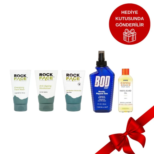 Erkek Bakım ve Hediye Seti – Yüz Temizleme, Sakal Yağı, Vücut Spreyi