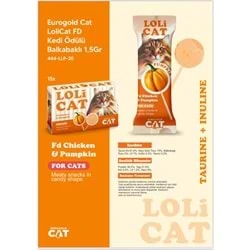 EuroGold Cat LoliCat FD Kedi Ödülü Balkabaklı 1,5 Gr (15 li)