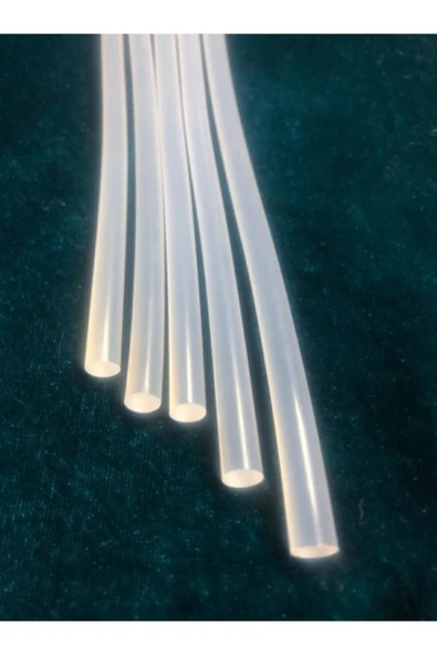 5 Adet Ince Silikon - Çap 7mm - Uzunluk 30cm - 2