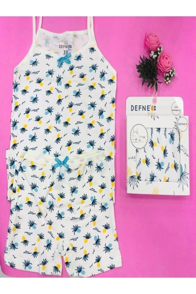 % 95 Pamuklu Erkek Çocuk Atlet Boxer İç Çamaşır Takımı