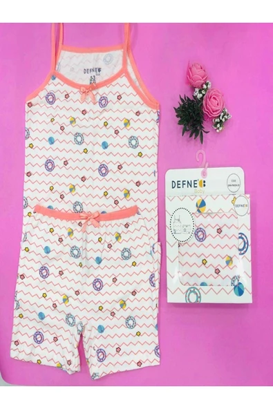 % 95 Pamuklu Kız Çocuk Atlet Boxer İç Çamaşır Takımı ürün görseli 1