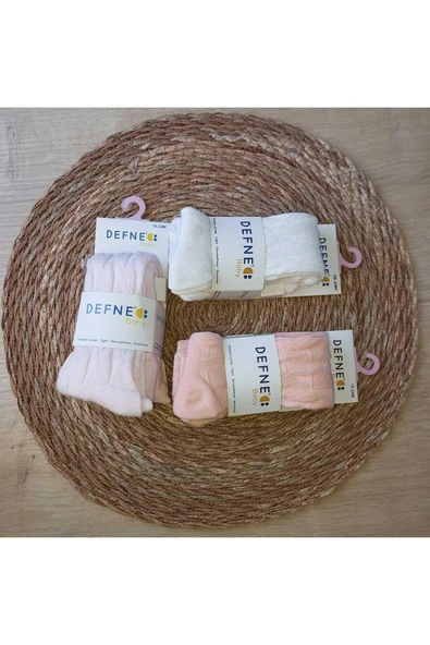 3 Adet Pamuklu Unısex Çocuk Ve Bebek Külotlu Çorap - 2