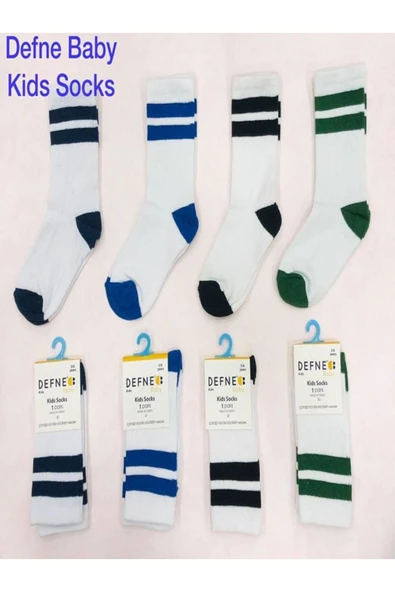 4 Çift 5-6 Yaş   Erkek Bebek Çocuk Pamuklu Çorap ürün görseli 1