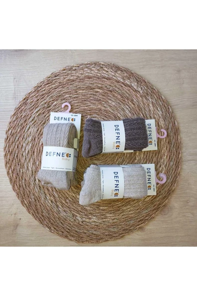 3 Adet Pamuklu Çocuk Ve Bebek Külotlu Çorap - Resim 2