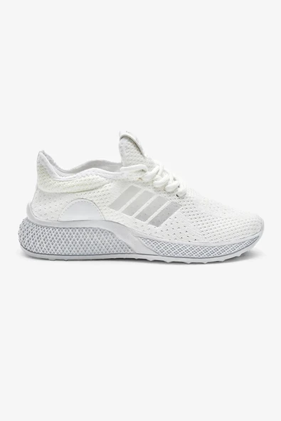 Unisex Ortopedik Spor Ayakkabı Şeritli Bağcıklı Hava Alan Ultra Rahat Hafif Taban Sneaker T-135 - 3