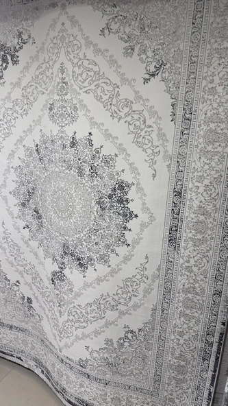 Kashe İklim Halı 27355 Gri 160x230 - Resim 4