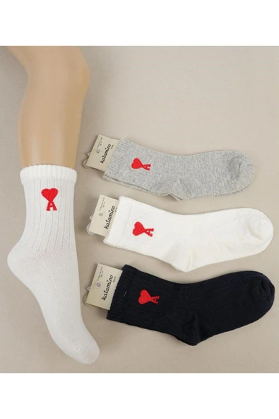 3 Adet Unısex Çocuk Soket Çorap ürün görseli 1