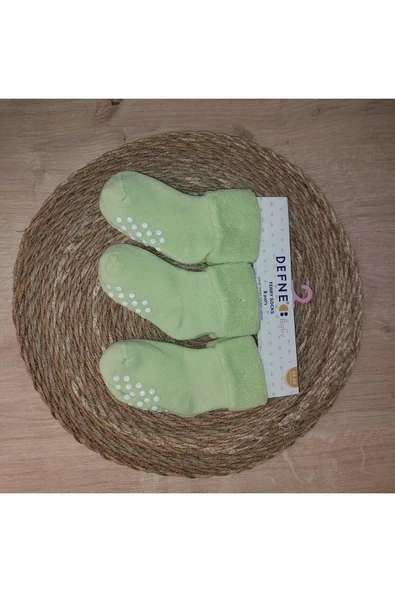 3 Çift Havlu Pamuklu Kaydırmaz Taban  Kışlık Kız Çocuk Ve Bebek Soket Çorap ürün görseli