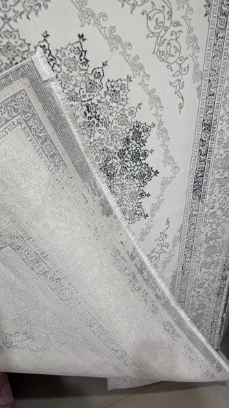 Kashe İklim Halı 27355 Gri 160x230 - Resim 3