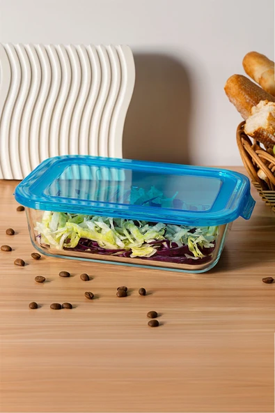 Lucy Cam Hazneli Saklama Kabı 1500 ml ürün görseli 1