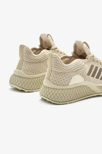 Unisex Ortopedik Spor Ayakkabı Şeritli Bağcıklı Hava Alan Ultra Rahat Hafif Taban Sneaker T-135 - 2