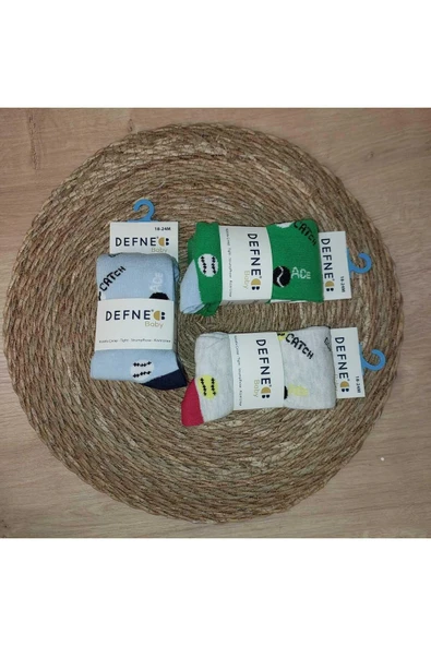 Kopya - 3 Adet Pamuklu Erkek Çocuk Ve Bebek Külotlu Çorap ürün görseli 1