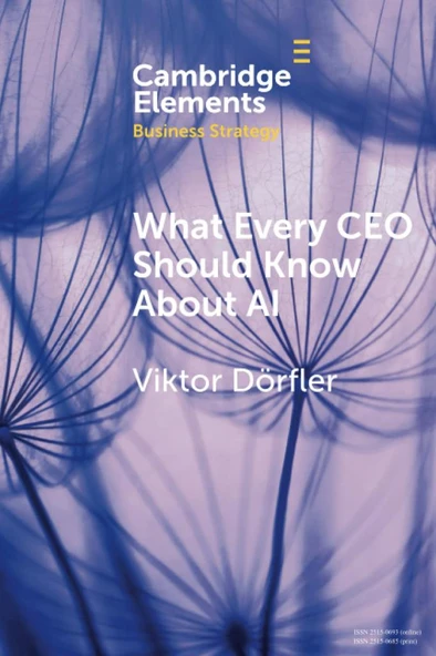 What Every CEO Should Know About AI (Elements in Business Strategy) New Edition Viktor Dörfler ürün görseli 1