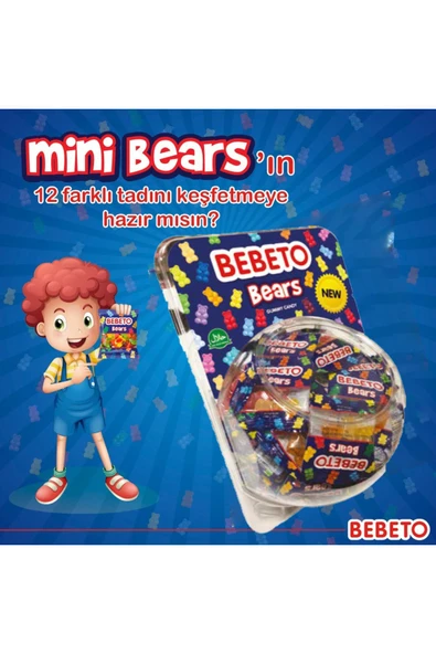 Mini Bears Yumuşak Şeker 8G X 80 Kutu