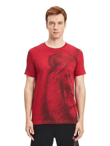 Galatasaray Orijinal Lisanslı Aslan Baskılı T-Shirt - 7