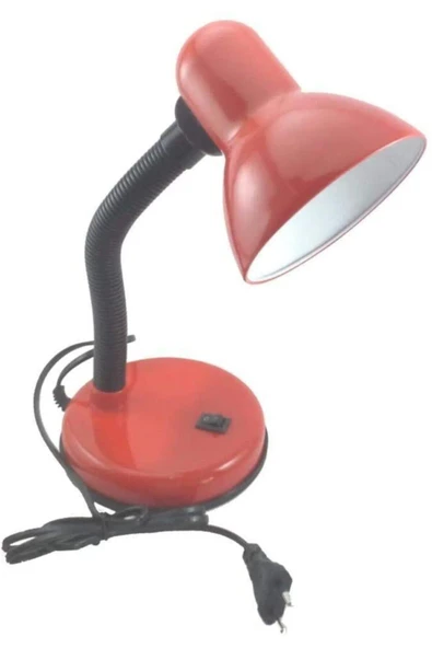 YL86-1004 Noas Berlin Spiralli Masa Lambası Kırmızı Anahtarlı - 2