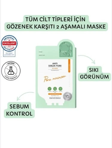 BANOBAGI DX MASK Sebum Karşıtı Gözenek maskesi