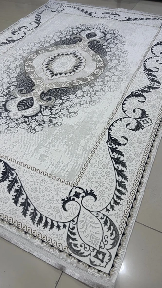 Safyün Halı Kadife KF514 Gri - 3