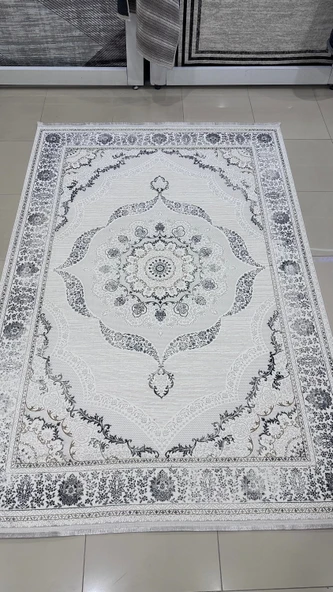 Safyün Halı Kadife KF501 Gri - Resim 2
