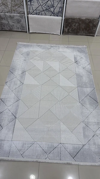 Safyün Halı Kadife KF464 Gri - 2