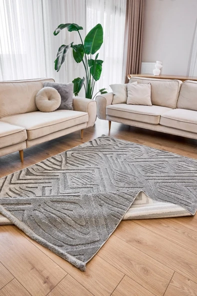 Apex Orion 4223 Gri Makine Halısı - Resim 4