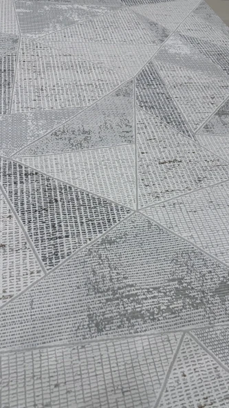 Safyün Halı Kadife KF437 Gri - Resim 3