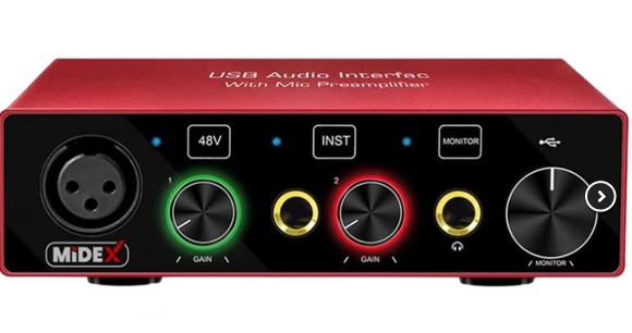 Midex GLX-600 Pro Stüdyo Ses Kartı