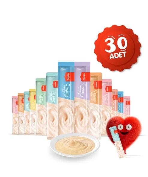 Wanpy Karışık Sıvı Kedi Ödül Maması 30 Adet X 14 gram
