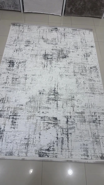 Safyün Halı Kadife KF468 Gri - Resim 2