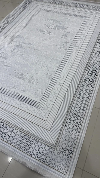 Safyün Halı Kadife KF463 Gri - Resim 3