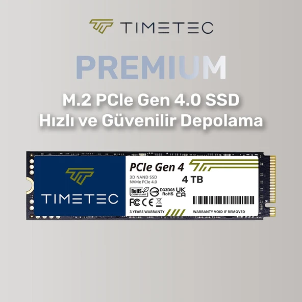 Timetec Elite MS40 4TB 5000/4700MB/s Gen4x4 22x80 M.2 NVMe SSD - 2