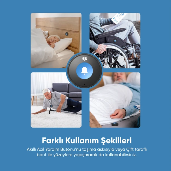 Şımart Akıllı Acil Yardım Butonu Yaşlı ve Hastalar İçin Tek Tuşla Bildirim - 6