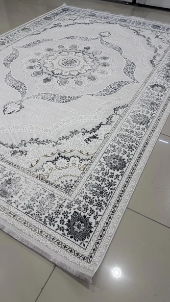 Safyün Halı Kadife KF501 Gri - Resim 3