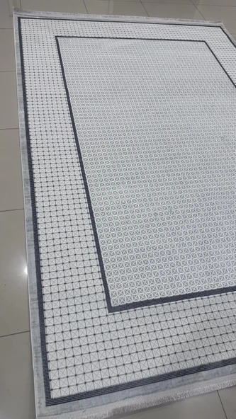 Safyün Halı Kadife KF451 Gri - Resim 4